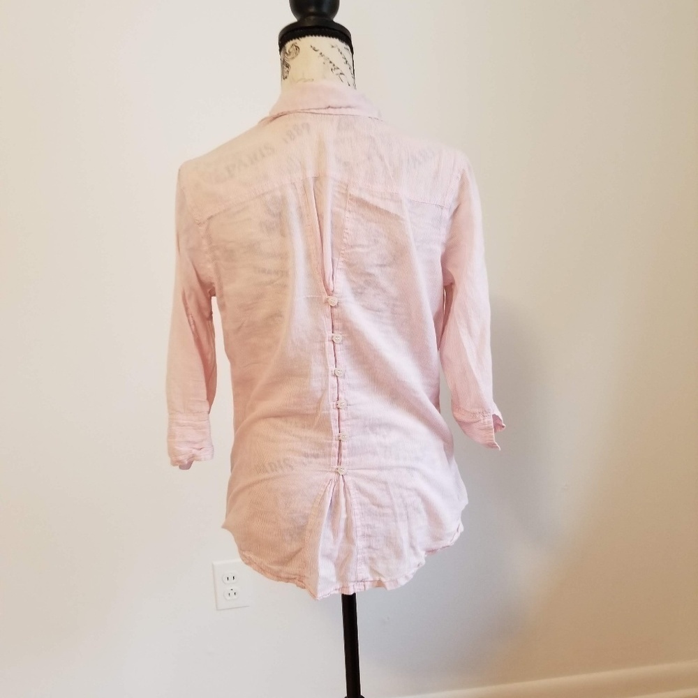 Cotton button down blouse - Picture 4 of 4
